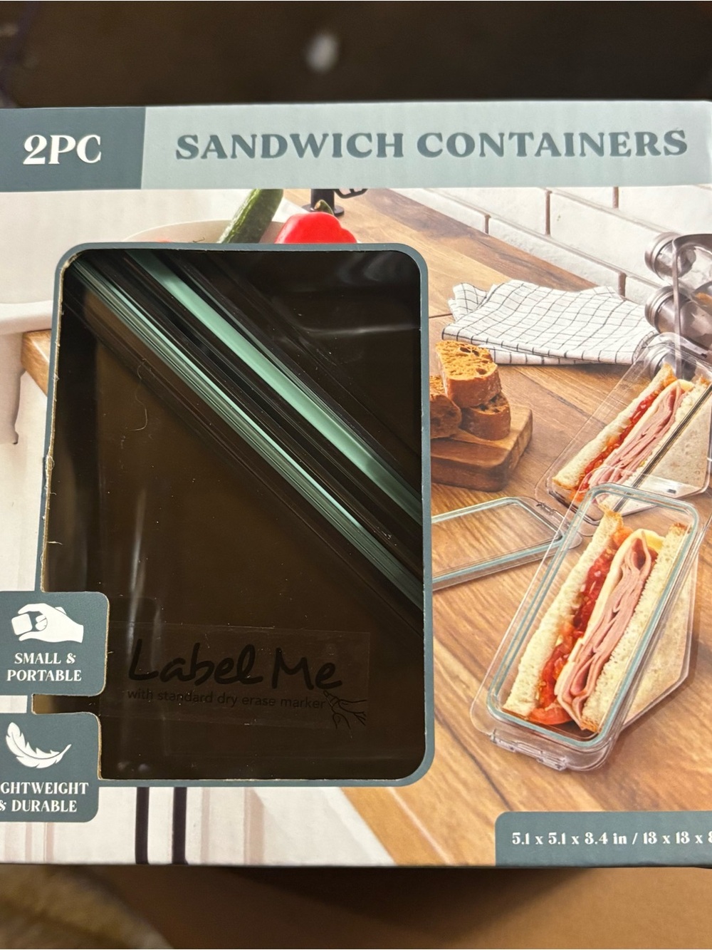 Sandwich Container (2pc)